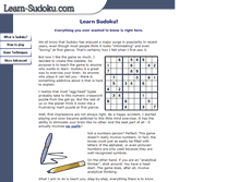 Tablet Screenshot of learn-sudoku.com